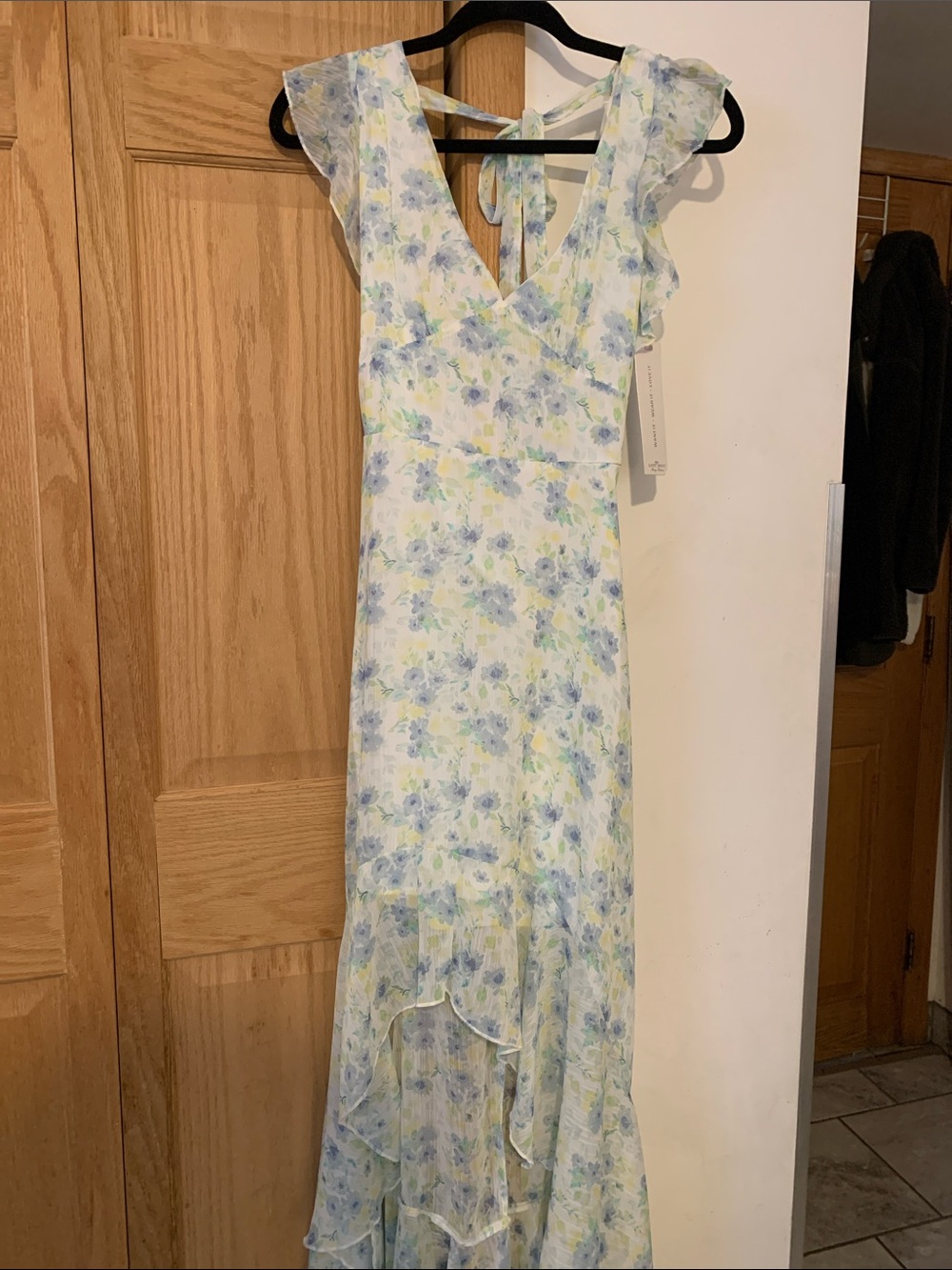 Ruffle Floral Maxi Dress